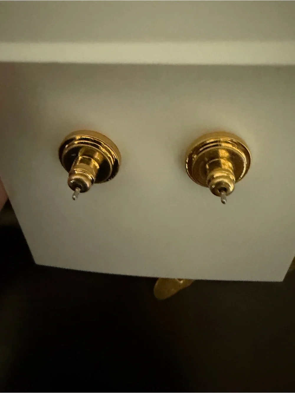 Tory Burch Gold Airplane Drop Logo Earrings - Picture 4 of 4